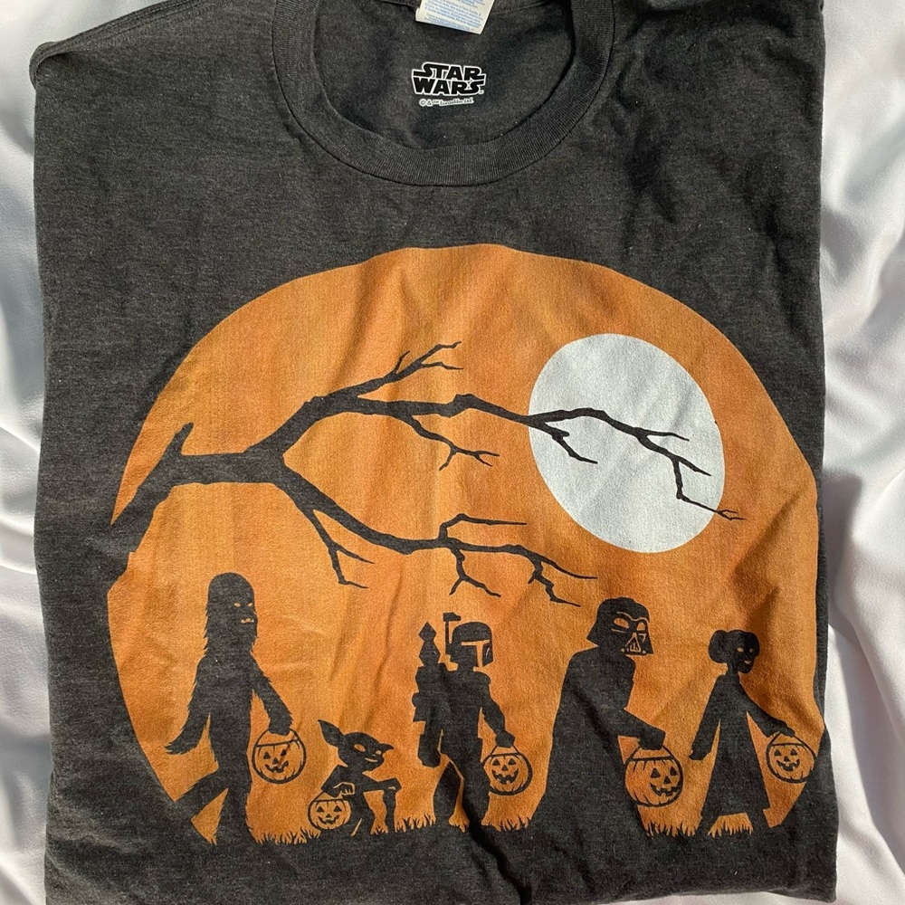 Gray T-shirt Halloween Star Wars
